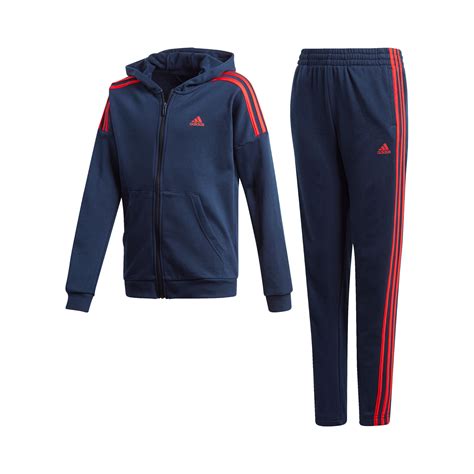 adidas trainingsanzug 128 blau rot weiß baumwolle|blaue trainingsanzüge adidas.